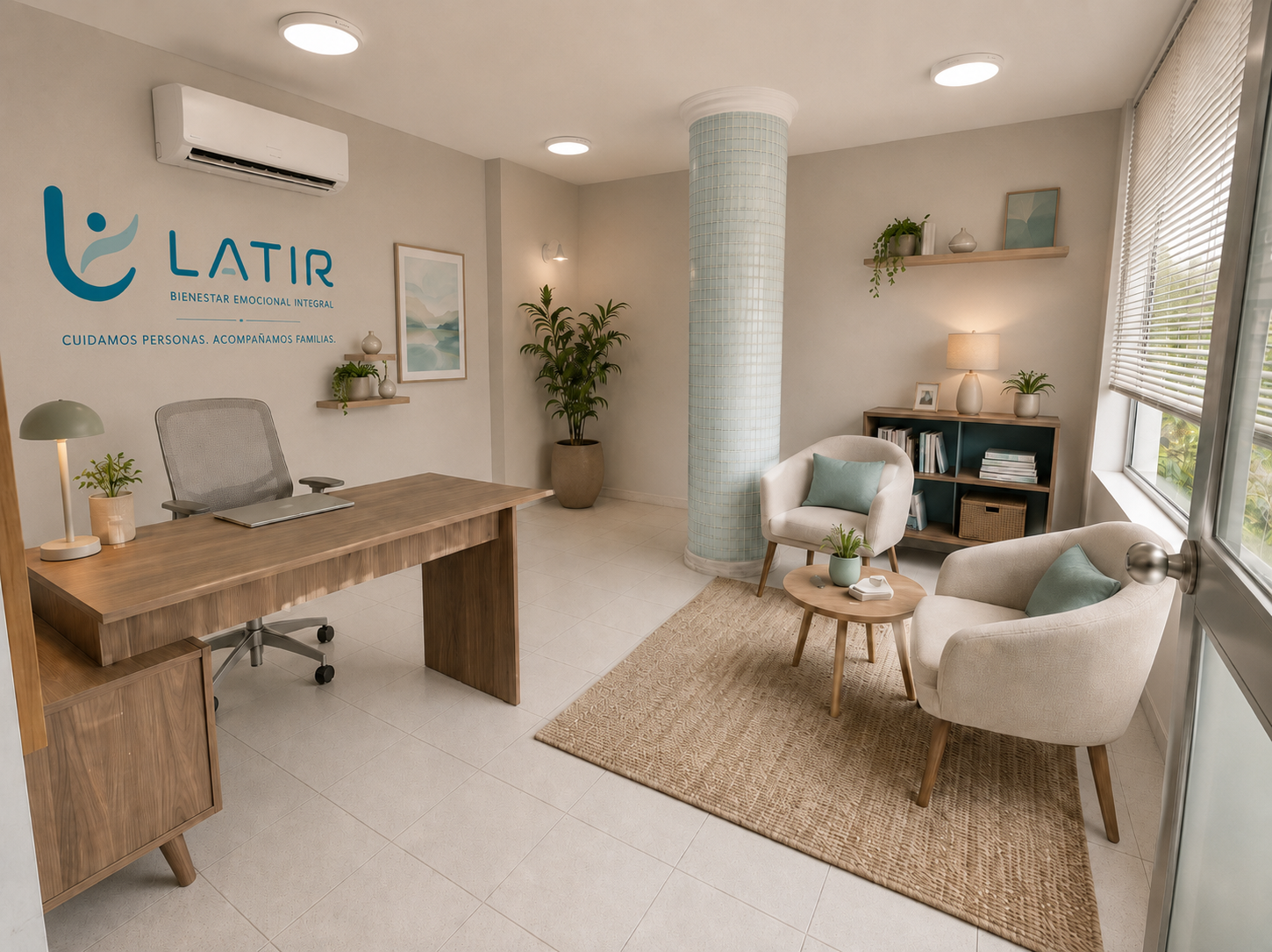 Render oficial de consultorio privado Clínica LATIR